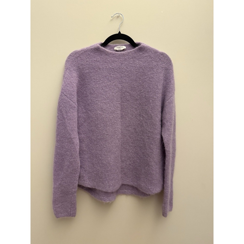 Babaton‎ Women's Monhair & Alpaca Long Sleeve Sweater Lilac Size Medium